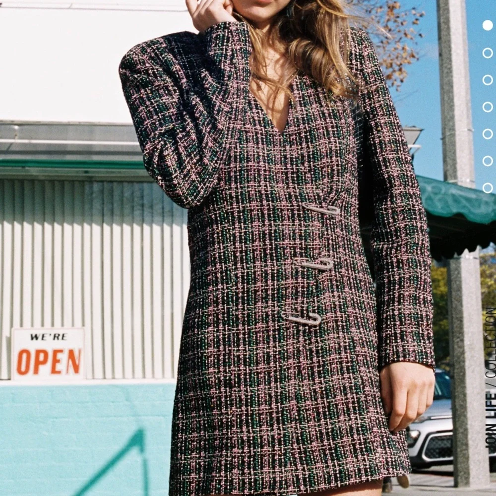 Flash sale🔥🔥Zara tweed blazer dress bloggers fav - Picture 8 of 16